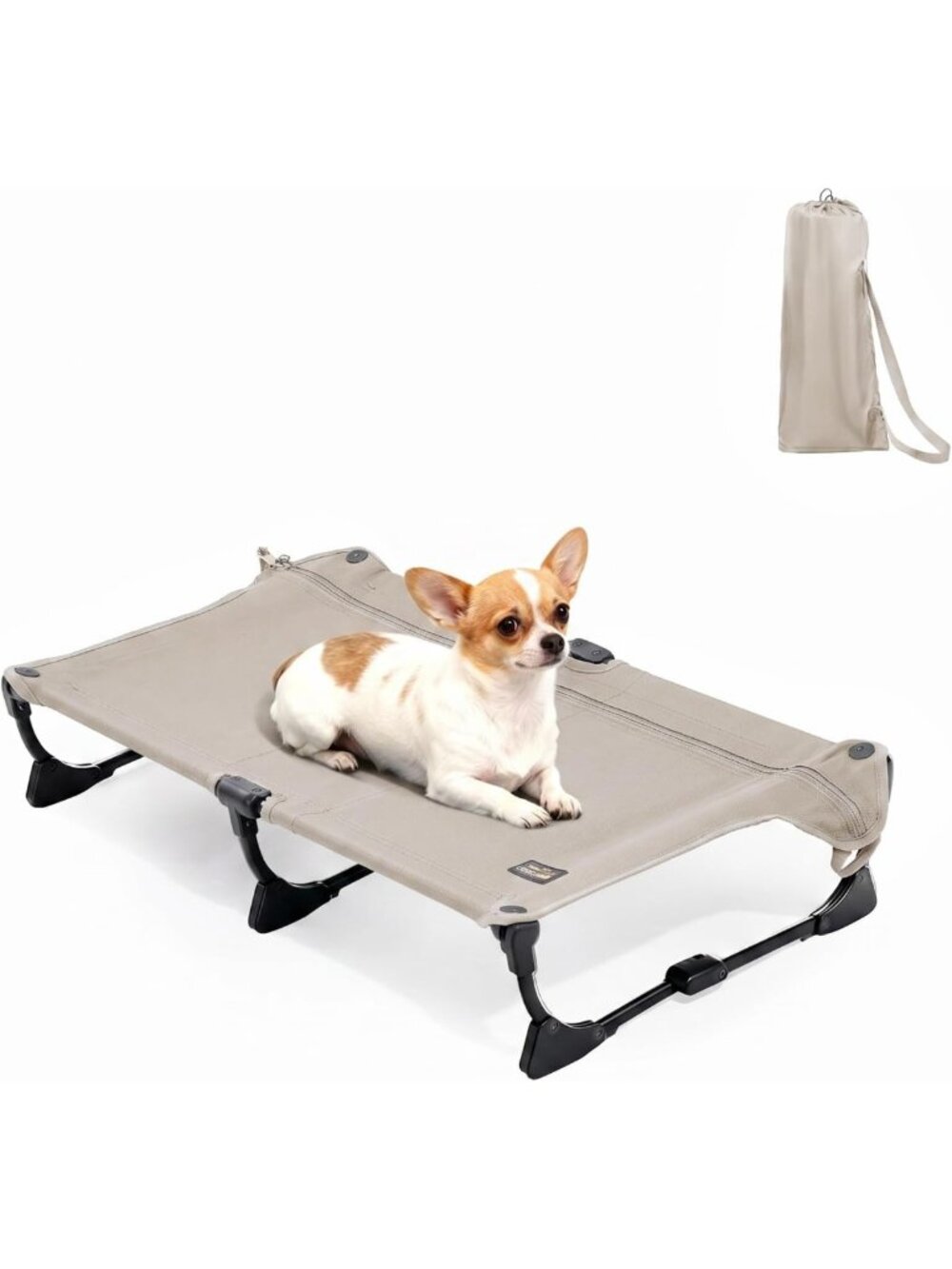 Portable Elevated Dog Bed - Non-Slip, Waterproof, Heavy Duty for Camping & Home